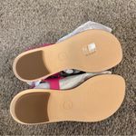 Michael Kors MICHAEL MK Plate Leather Thong Sandal In Magenta Size 7 NWB Photo 5