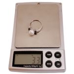 10K 10KT Karat White Gold Pearl Fine Classic Women’s Ring Sz 6.75 Photo 6