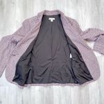 Bar III  Women’s $139 NWT Size 8 Pink Tweed Single Button Blazer Jacket New Photo 5