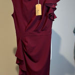 AISIZE vintage redefined Red One Shoulder Asymmetrical Cocktail Dress NWT Size M Photo 0