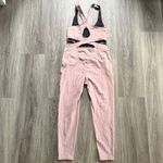 Pink Back it Up Yoga Cutout Jumpsuit Photo 4