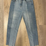 Suite Benedict  Two-Tone Mom Jeans Photo 0