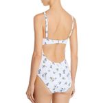 AQUA New. low cut floral swimsuit. Retails $98 Medium Photo 3