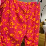 b Soft Floral Pink and Orange Pajama Set size medium Photo 9