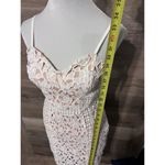 Lulus Lulu’s White Crochet Lace Dress Sz Small Hoco Prom Party Cocktail Photo 6