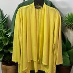 Slinky Brand Vibrant Yellow Drape Open Cardigan light weight Jacket Photo 0