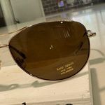 Kate Spade  Brown Aviator Sunglasses with Double-Bridge Design Photo 3