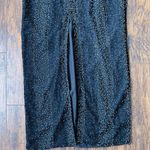 Laurence Kazar vintage •  90s beaded maxi dress black silk chiffon formal evening Photo 2