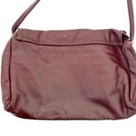 Vintage Made in USA Maroon Leather Crossbody Bag Photo 2