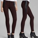 Rag and Bone wine and leather pants size 26 Photo 5