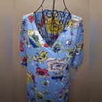 Love j  Blue Floral Dress WRAP SZ-1X Photo 2