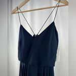 Jenny Yoo NWT  Inesse Chiffon V Neck Maxi Dress in‎ Navy Blue Size 2 Photo 8