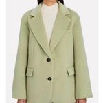 NWOT Apparis Celine Single Breasted Blazer in Faux Wool S Black Photo 0