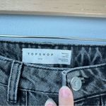 Topshop 25 Mom Jean Black Acid Wash with Zipper Pockets and Utility Side Pockets Photo 8