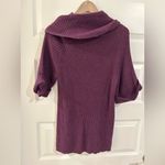 Loft  Short Sleeve Ribbed Sweater Purple Size S Photo 8
