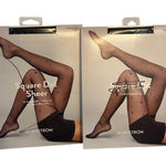 Nordstrom Pair of Square Dot Sheer Fashion Tights Denier 20 Black Size D Photo 0