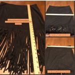 Rue 21  BLACK FAUX SUEDE FRINGE BOTTOM SKIRT (L) Photo 7