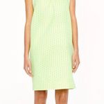 J.Crew Neon Citrus Yellow Arrow Print Shift Dress Size 00 Photo 0