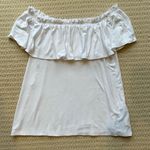 Abercrombie & Fitch  White Off The Shoulder Shirt Photo 0