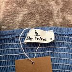 SHY VELVET Blue Open Side and Back Mini Dress | small Photo 7