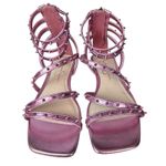 Jessica Simpson  Cenedra Studded Strappy Gladiator Sandals Size 8.5 Pink Metallic Photo 3