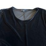 Bryn Walker  Velour Black Pullover Tunic Top Blouse Long Length Size Medium Women Photo 1
