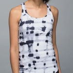 Lululemon  Studio Racerback Ghost Weave White Black Size 6 Photo 0
