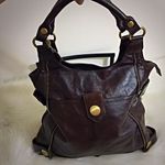 Unzip to expand! ACP High End Chocolate Brown Leather Bag! Brown Photo 1