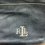 Vintage LAUREN Ralph Lauren Black Leather Small Hobo Shoulder Bag Purse Handbag Photo 9