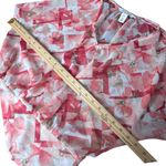 White House | Black Market WHBM Abstract Print Sheer Top Pink Smocked Wide Sleeve Romantic Flowy Size XXS Photo 10