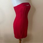 BCBGMAXAZRIA Jean Corset Strapless Mini dress in Rio Red 4 Photo 1