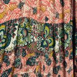 Free People Intimately  size small patchwork Multicolor Bohemian Dress maxi tie Photo 4