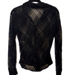 Bebe Y2K Black and Sheer Women's Blouse Photo 1