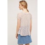 Eri +'Ali Anthropologie Maida Mesh Tee Women's Small Pale Pink Boho Hippie Y2K Photo 2