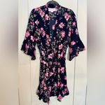 Birdy Grey Floral Navy and Pink Getting Ready Robe Size XL/XXL Photo 8