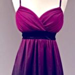 Alyn Paige NEW YORK Ombre wine colored dress Photo 4
