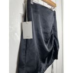 Wilfred NEW  Allusion Womens Silky Ruched Black Mini Skirt Size 2 Photo 1