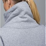 Lululemon Be Present Jacket in Heathered Herringbone Heathered Black/White Photo 6