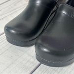 Dansko Professional Black Pro Cabrio Leather Clogs Sz 39 EU Made In Italy Photo 2