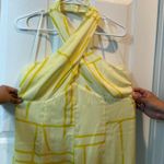Banana Republic  Yellow Halter Midi Dress Photo 3