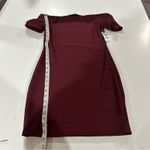 Charlotte Russe Burgundy Off the Shoulder Mini Dress Size M Photo 7