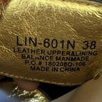 Alegria Linn Black Leather Embroidered Floral Sandals Women's Size 8 US, 38 EU Photo 8