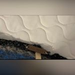 Free People Wool Blend Top Short Sleeve Womens M Blue Black Gray Stripes Boho Photo 8