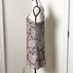 Lazy sundays  Anthro Fairy Floral Texture Boho Mini Sleeveless Halter Dress Sz M Photo 3