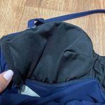 Lands' End  Womens Solid Blue Strapless Halter Tankini Swim Top XXS Molded Cups Photo 4