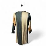 Emberley Striped Duster Cardigan Open Front Gray Tan Brown Casual‎ Size M Photo 1