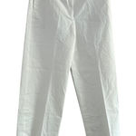 Theory  Women's White Wide Leg Trouser‎ Pants Size 10 Classic Career minimal Photo 0