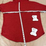 Time & Tru szM red and black marbled thermal long sleeve cowl neck sweater EUC Size M Photo 8