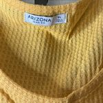 Arizona Jeans Arizona Jean Company Yellow Ribbed Peplum Blouse Photo 1
