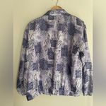 Cervelle Vintage Silk Bomber Zip Up Jacket NWT Photo 5
